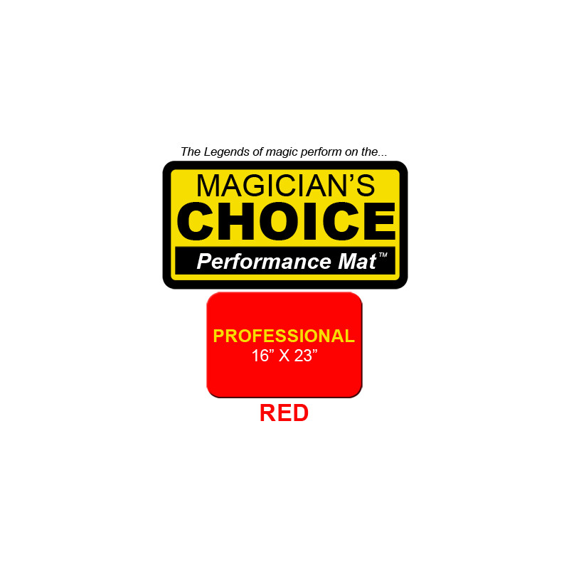 Professional Close-Up Mat (Red - 16x23) by Ronjo - Trick