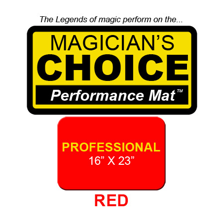 Professional Close-Up Mat (Red - 16x23) by Ronjo - Trick