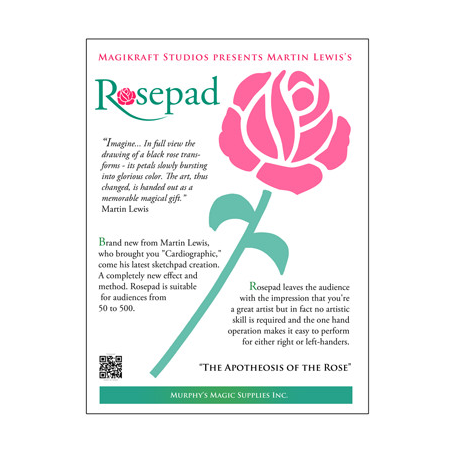 The Rose Pad (complete kit) by Martin Lewis - Trick