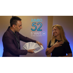 52 B Wave Jumbo 2.0 (Gimmicks and Online Instructions) by Vernet Magic - Trick