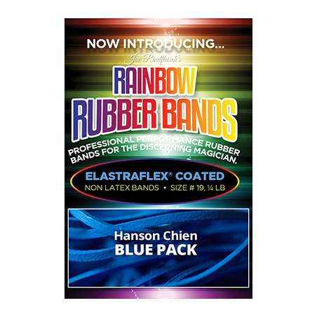 Joe Rindfleisch's Rainbow Rubber Bands (Hanson Chien - Blue Pack) by Joe Rindfleisch - Trick