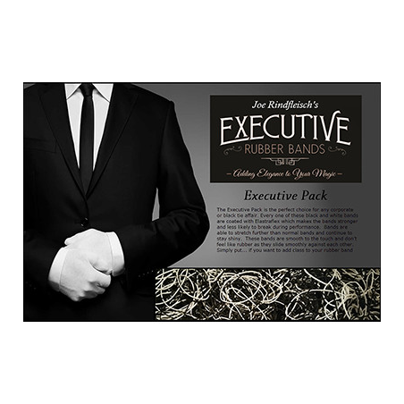 Joe Rindfleisch's Executive Rubber Bands (B and W Combo) by Joe Rindfleisch - Trick