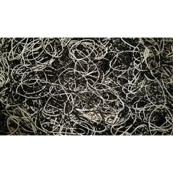 Joe Rindfleisch's Executive Rubber Bands (B and W Combo) by Joe Rindfleisch - Trick