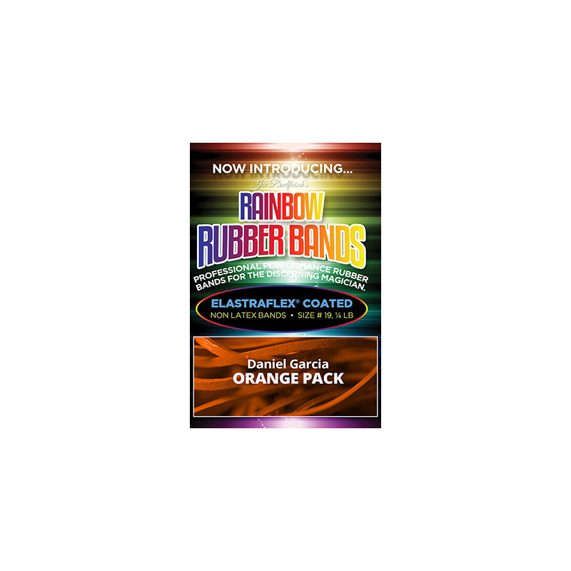 Joe Rindfleisch's Rainbow Rubber Bands (Daniel Garcia - Orange Pack ) by Joe Rindfleisch - Trick