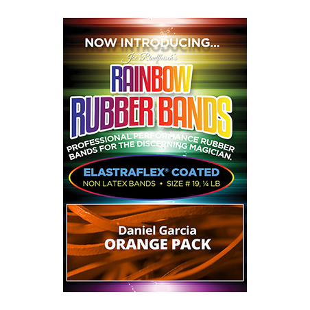 Joe Rindfleisch's Rainbow Rubber Bands (Daniel Garcia - Orange Pack ) by Joe Rindfleisch - Trick