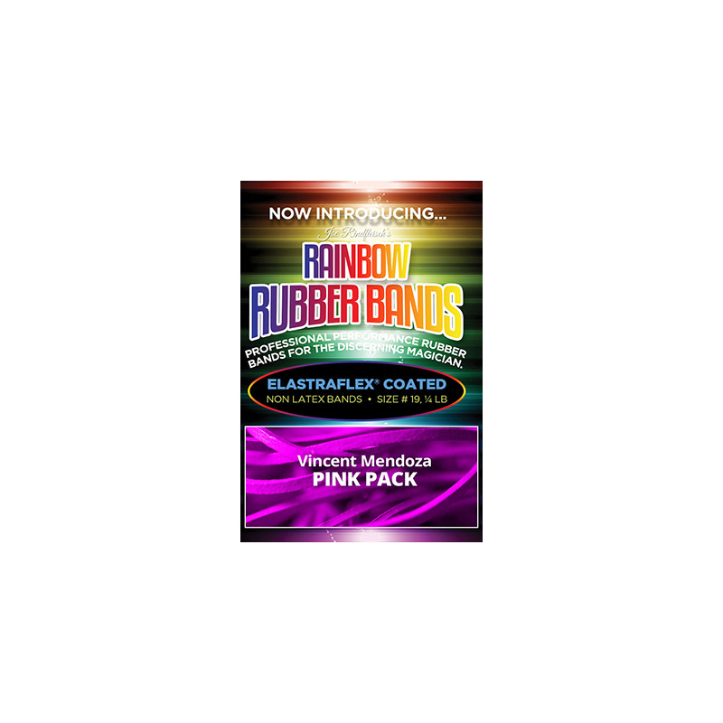 Joe Rindfleisch's Rainbow Rubber Bands (Vince Mendoza - Mr. Pink) by Joe Rindfleisch - Trick