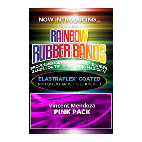 Joe Rindfleisch's Rainbow Rubber Bands (Vince Mendoza - Mr. Pink) by Joe Rindfleisch - Trick