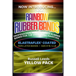 Joe Rindfleisch's Rainbow Rubber Bands (Russell Leeds -Yellow ) by Joe Rindfleisch - Trick