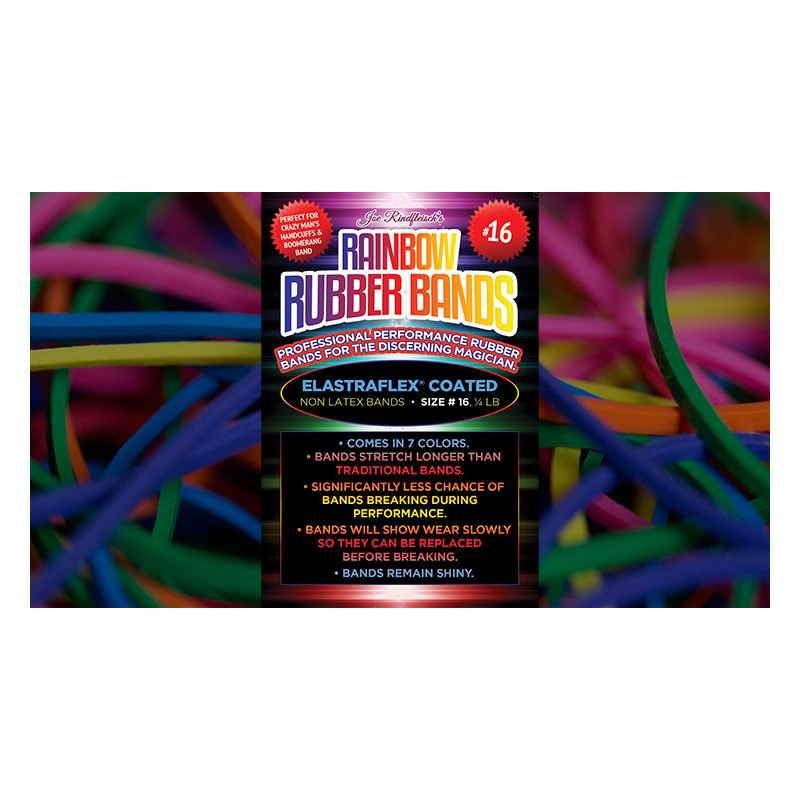 Joe Rindfleisch's SIZE 16 Rainbow Rubber Bands (Combo Pack) - Trick