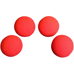 2 3/4 inch Pro Sponge Ball (Red) Pack of 4 from Magic by Gosh