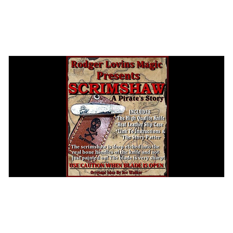 Scrimshaw Knife by Rodger Lovins