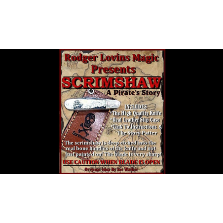 Scrimshaw Knife by Rodger Lovins