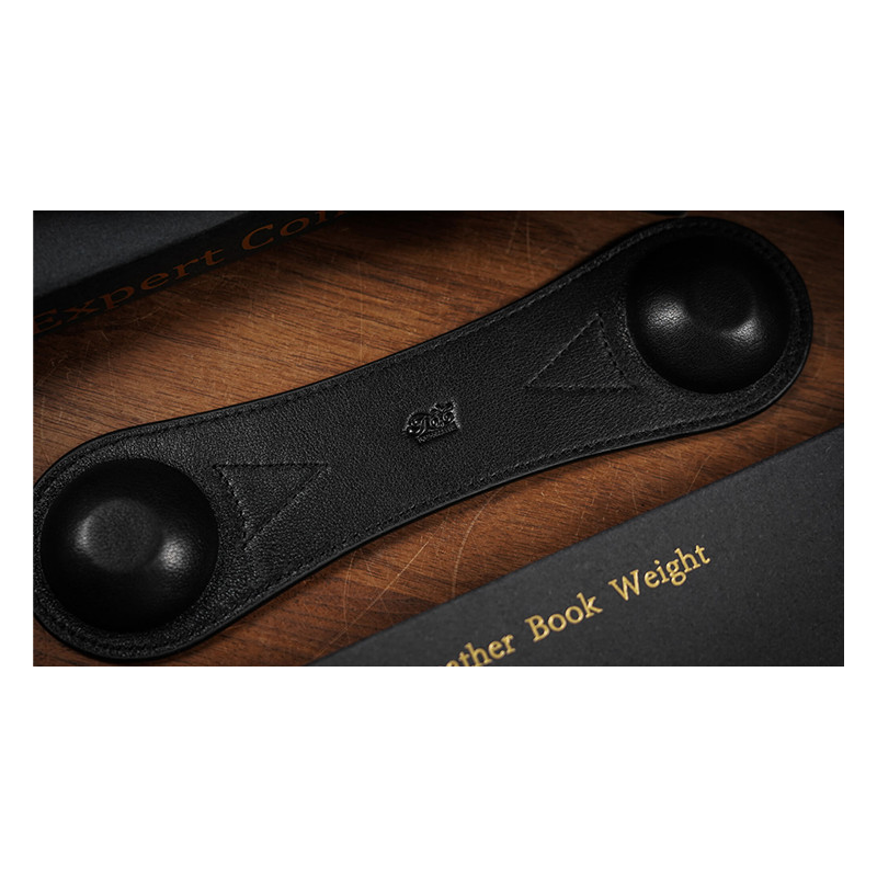 Leather Book Weight (Black) by TCC Presents