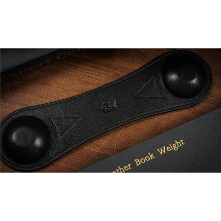 Leather Book Weight (Black) by TCC Presents