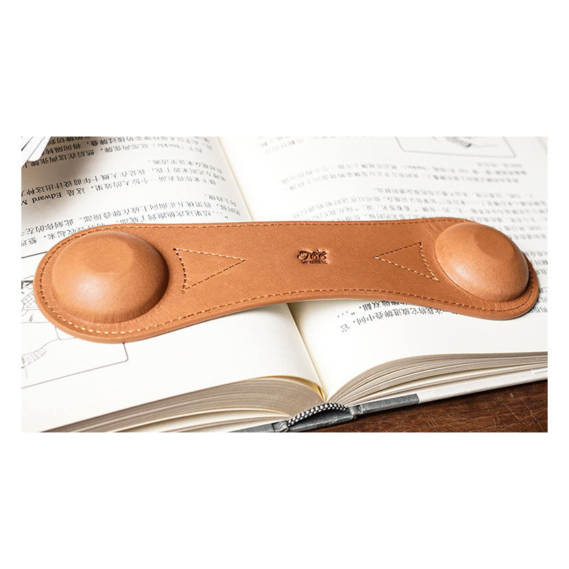 Leather Book Weight (Brown) by TCC Presents