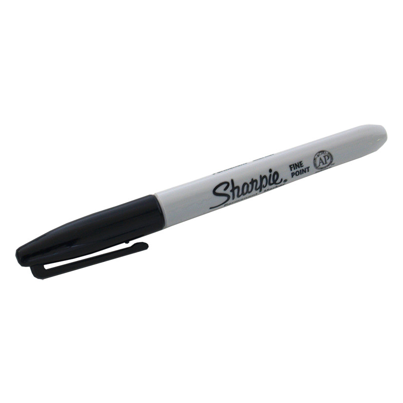 (Ungimmicked) Fine-Tip Sharpie (Black) box of 12 by Murphy's Magic Supplies - Trick
