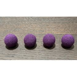 Shining Crochet Balls (Dark Purple) by JT Magic