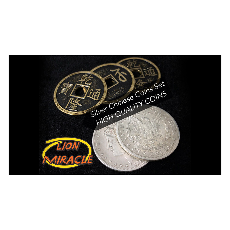 Silver Chinese Coins Set by Lion Miracle - Trick