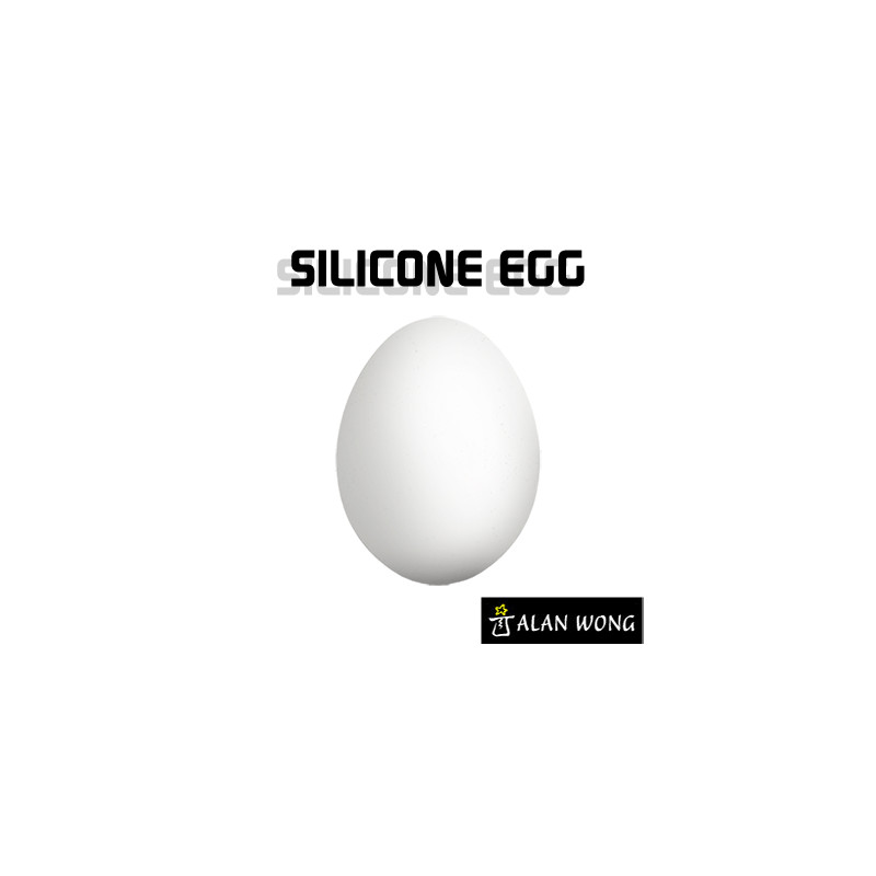 Silicone Egg (White) by Alan Wong - Trick
