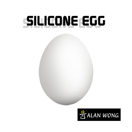 Silicone Egg (White) by Alan Wong - Trick