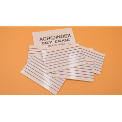 Six Acro Index (3"x5") Dry Erase by Blake Vogt