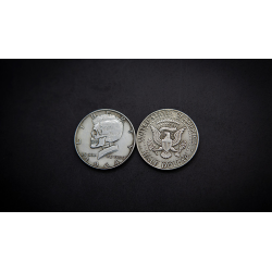 KENNEDY SKULL HEAD COIN by Men Zi Magic
