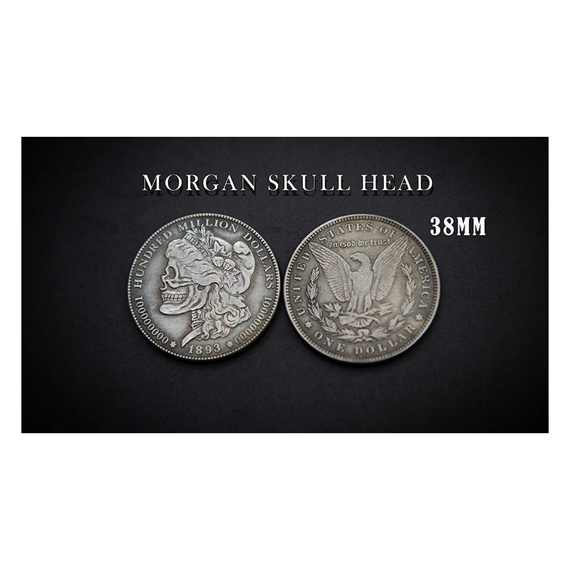 MORGAN SKULL HEAD COIN by Men Zi Magic