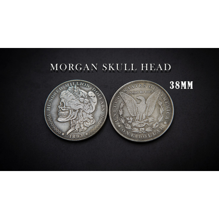 MORGAN SKULL HEAD COIN by Men Zi Magic
