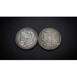 MORGAN SKULL HEAD COIN by Men Zi Magic