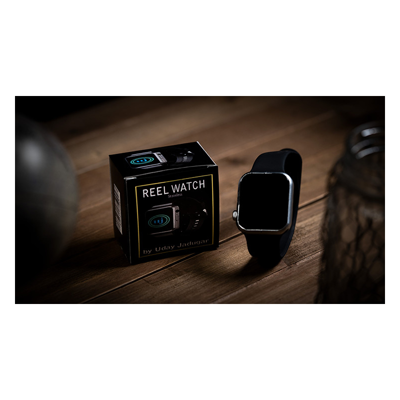 REEL WATCH - Stainless with black band smart watch (KEVLAR) by Uday Jadugar - Trick