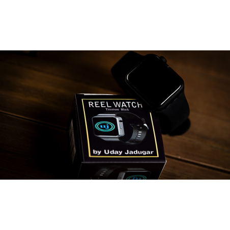 REEL WATCH Titanium Black with black band smart watch (KEVLAR) by Uday Jadugar - Trick