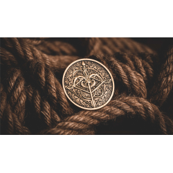 BOW AND ARROW COIN GOLD (Gimmick and Online Instructions) by Bacon Magic - Trick