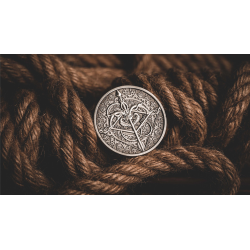 BOW AND ARROW COIN SILVER ( Gimmick and Online Instructions) by Bacon Magic - Trick