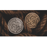 BOW AND ARROW COIN SILVER ( Gimmick and Online Instructions) by Bacon Magic - Trick