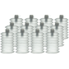 Squeaker Accordian Double-Voice - Medium (12 Pack) - Trick