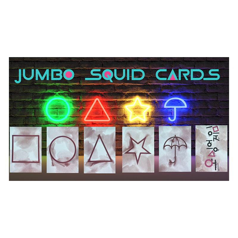 SQUID CARDS STAGE SIZE (Gimmicks and Online Instruction) by Matthew Wright - Trick