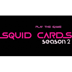 SQUID CARDS STAGE SIZE (Gimmicks and Online Instruction) by Matthew Wright - Trick