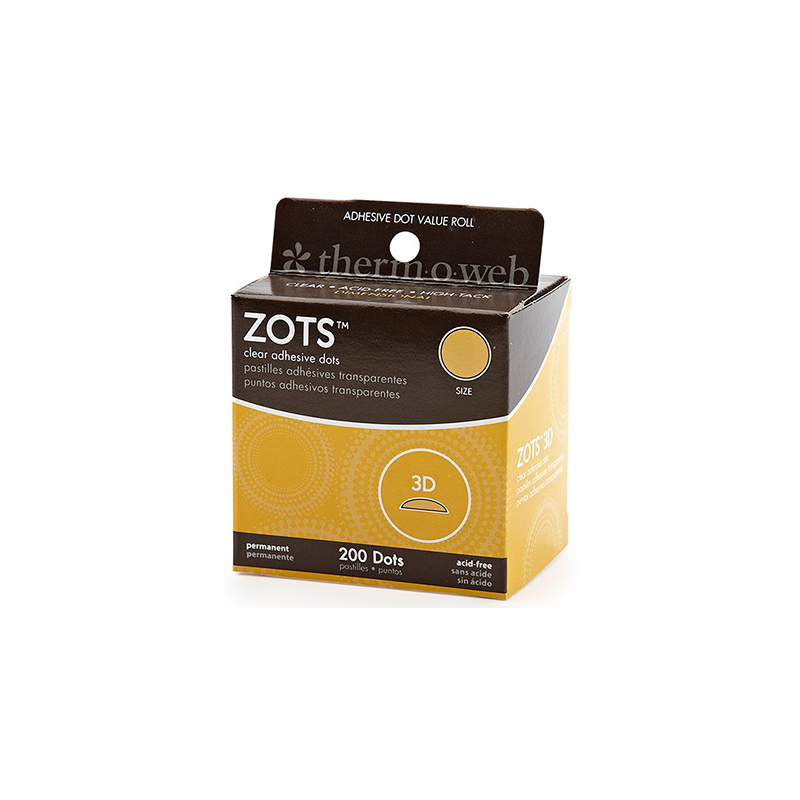 Sticky Dots 3D (1/2 inch Diameter) Roll of 200