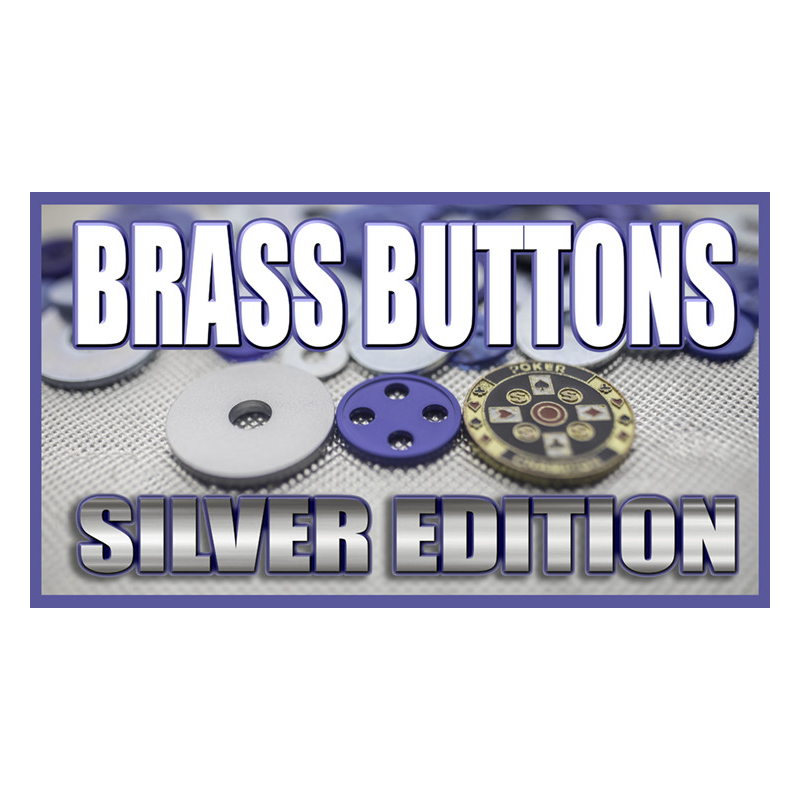 BRASS BUTTONS SILVER EDITION (Gimmicks and Online Instruction) by Matthew Wright - Trick