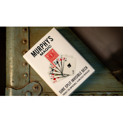 SURE SPLIT Invisible Deck Bicycle (Red) by Murphy's Magic