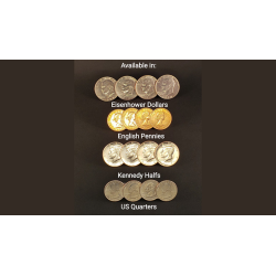 Symphony Coins (US Quarter) Gimmicks and Online Instructions by RPR Magic Innovations - Trick