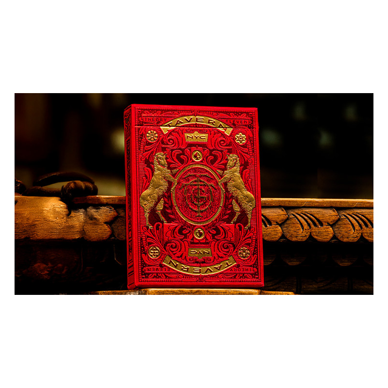 Tavern on the Green: Red Edition Playing Cards by theory11