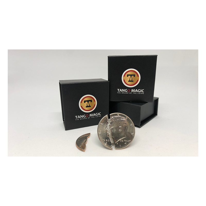 Bite Coin - (D0046)(US Half Dollar - Traditional With Extra Piece) by Tango - Trick