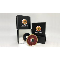 Chinese Coin (CH0019) Black and Red by Tango Magic - Tricks