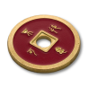 Chinese Coin (CH0019) Black and Red by Tango Magic - Tricks