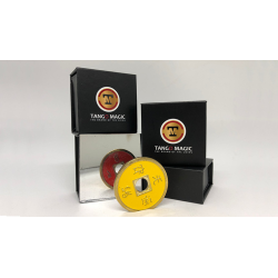 Chinese Coin (CH0020) Red and Yellow by Tango Magic - Tricks