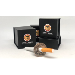 Cigarette Through Half Dollar (Two Sided) (D0015) by Tango - Trick