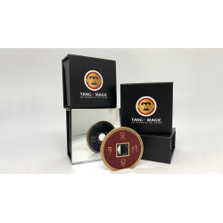 Dollar Size Chinese Coin (Black and Red) by Tango (CH037)