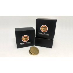 Expanded Shell Coin (50 Cent Euro, Steel Back) by Tango Magic - Trick (E0005)