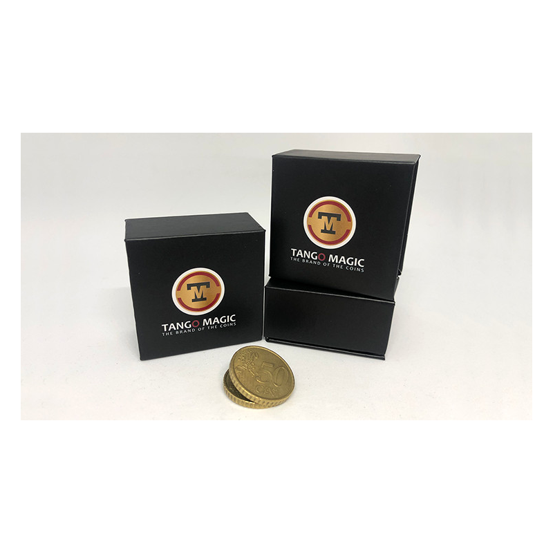 Expanded Shell Coin (50 Cent Euro, Steel Back) by Tango Magic - Trick (E0005)